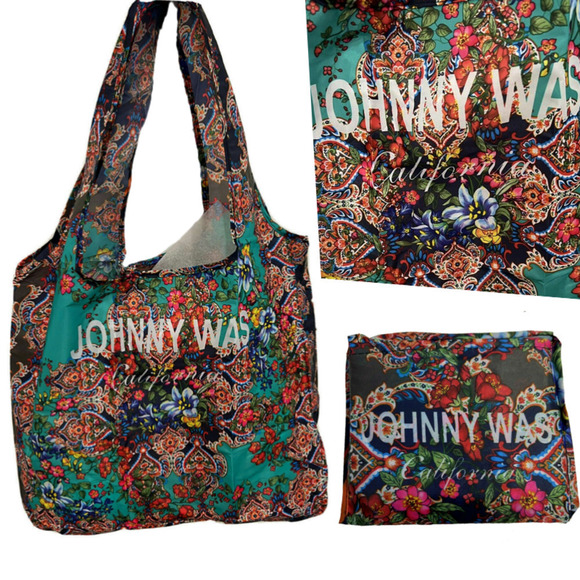 Johnny Was Packable Reusable Shopping Tote Bag NWOT - Picture 1 of 4